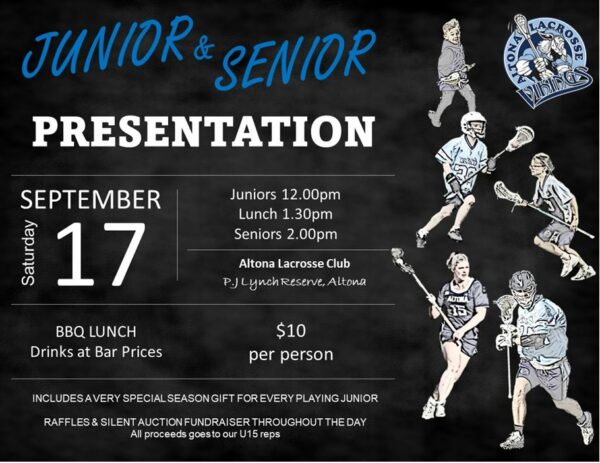 Altona Lacrosse Club Presentation Lunch 2022