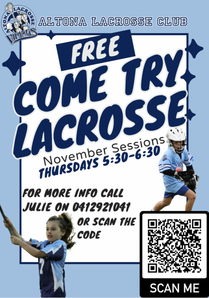 Come try lacrosse at Altona Lacrosse Club