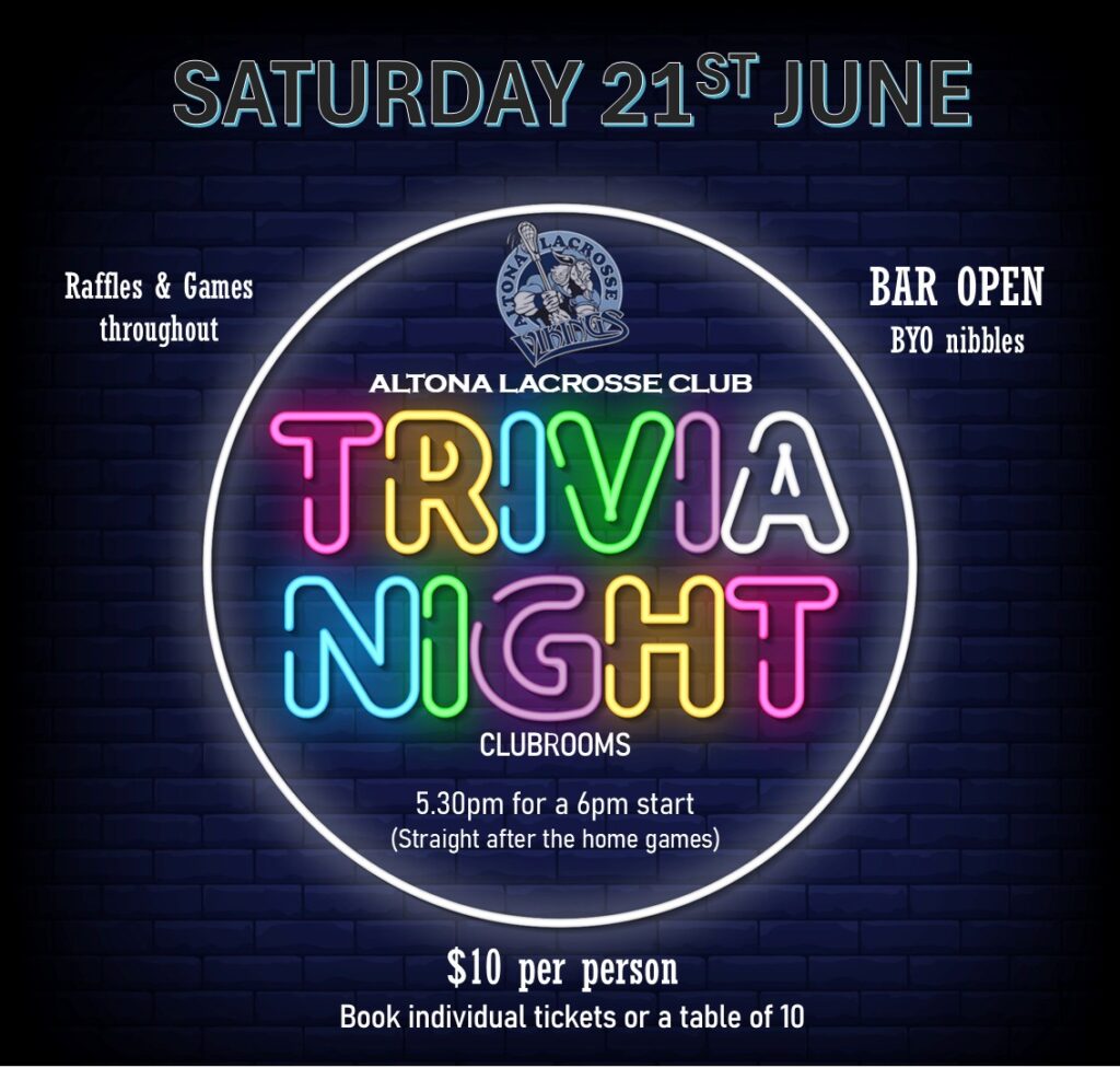 Altona Lacrosse Trivia Night